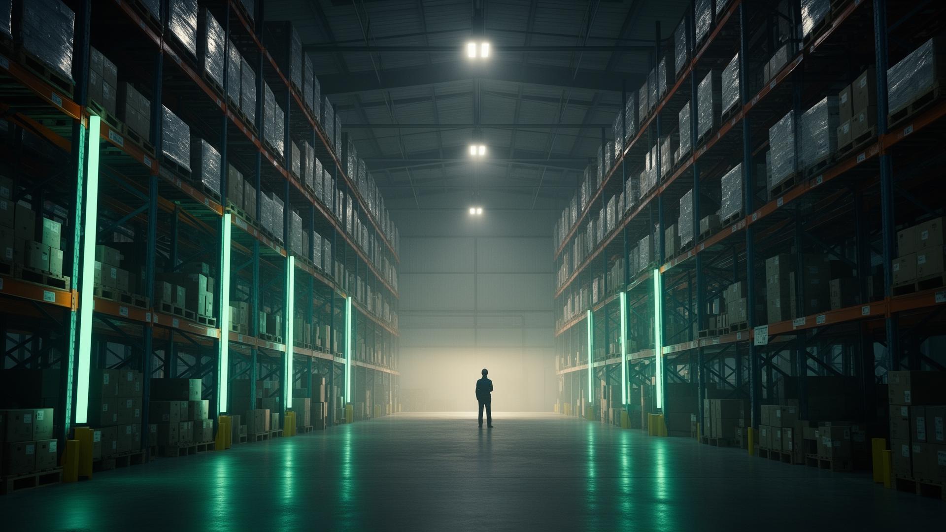 Modern warehouse interior